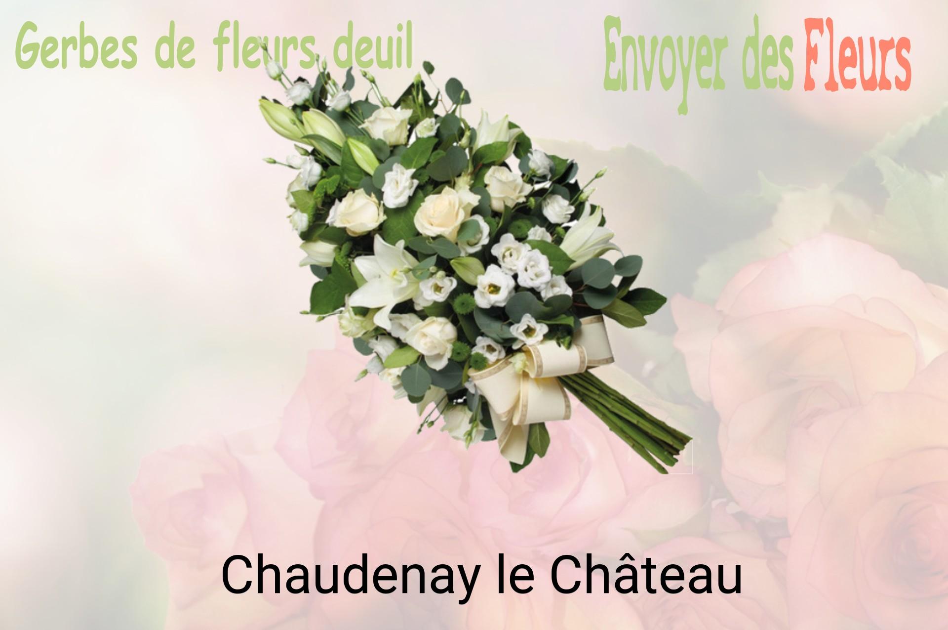 Gerbe de fleurs de deuil livrée à Chaudenay-le-Château